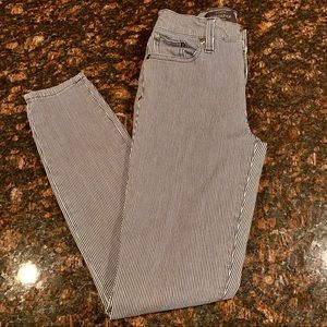 J. Crew pinstripe toothpick jeans